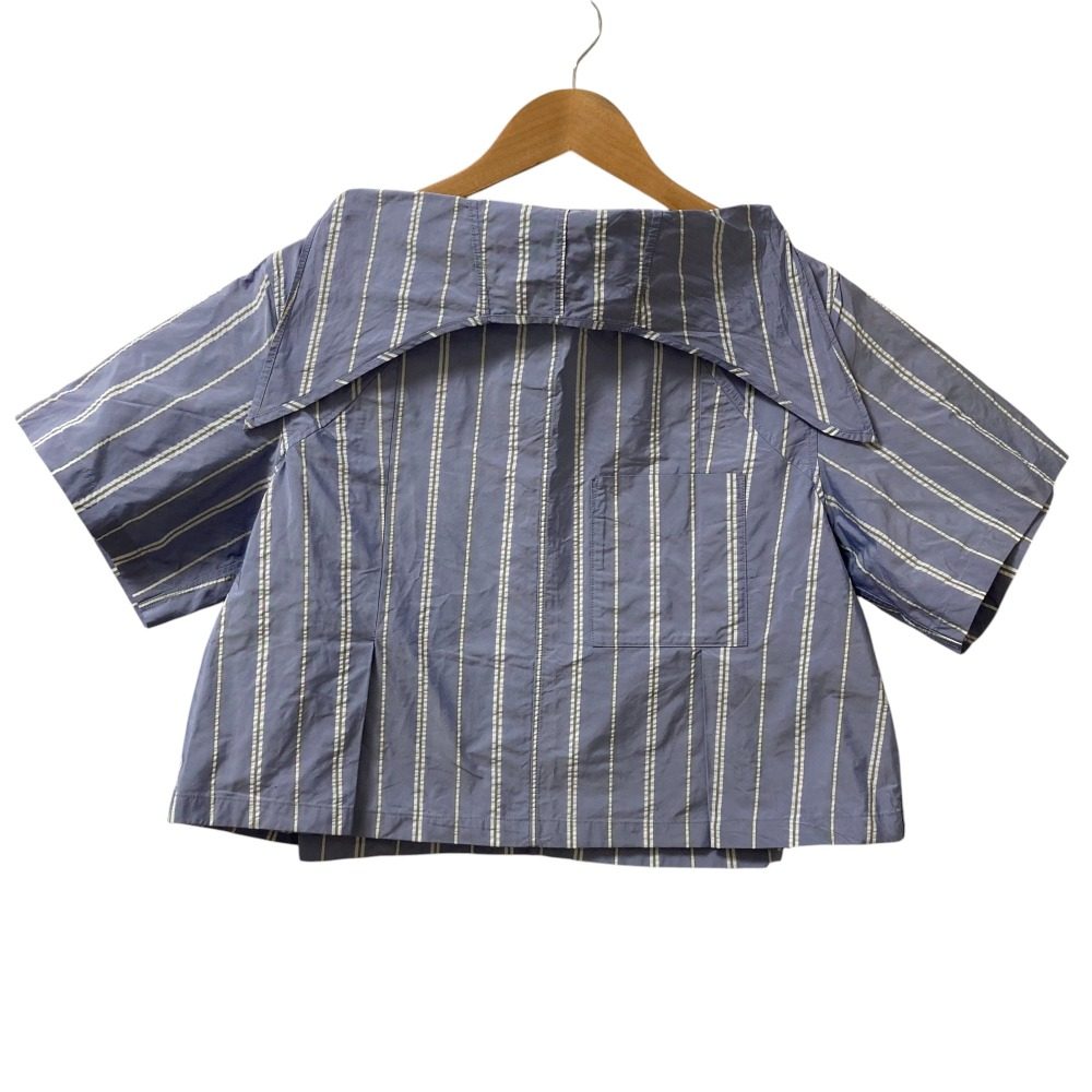 TOGA PULLA Memory taffeta ストライプブラウス