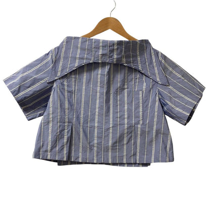 TOGA PULLA Memory taffeta ストライプブラウス