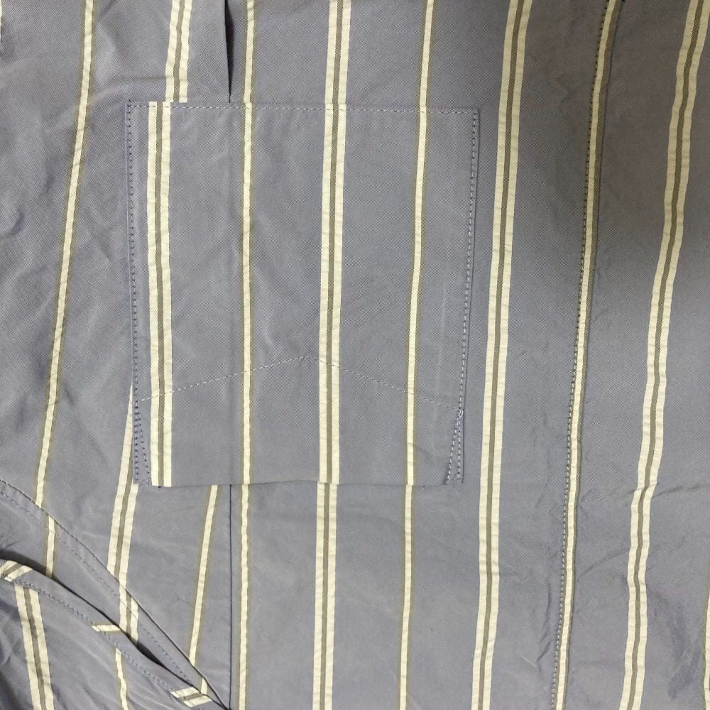 TOGA PULLA Memory taffeta ストライプブラウス
