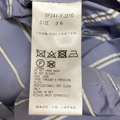 TOGA PULLA Memory taffeta ストライプブラウス
