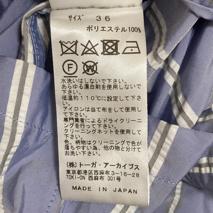 TOGA PULLA Memory taffeta ストライプブラウス