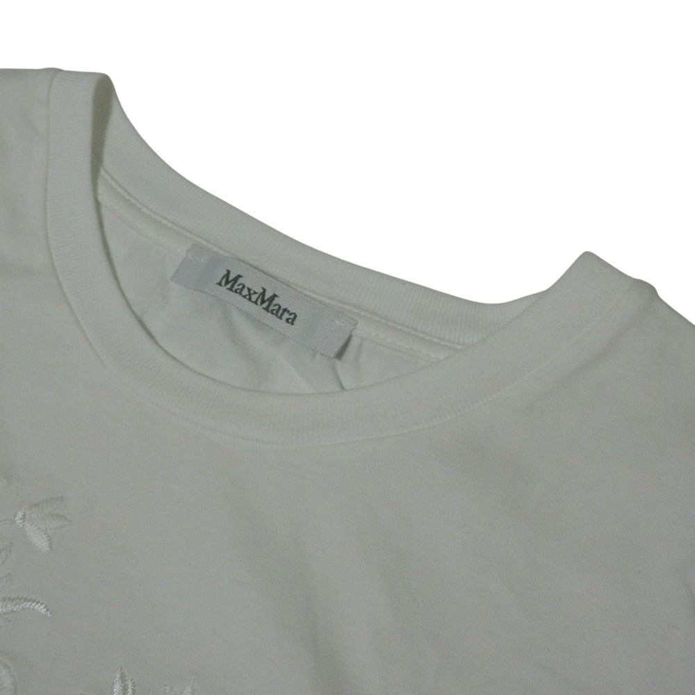 マックスマーラ SACHA EMBROIDERED コットン Tシャツ