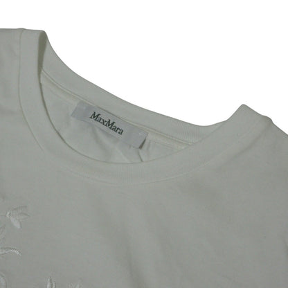 マックスマーラ SACHA EMBROIDERED コットン Tシャツ
