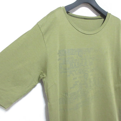 BASILE28ロゴプリントコットンTシャツ