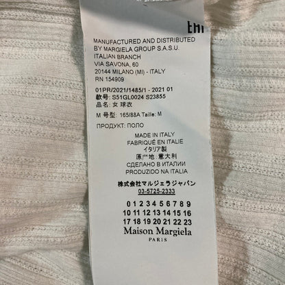 メゾンマルジェラ コットン半袖ポロシャツ