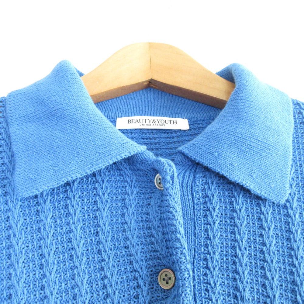 BEAUTY&YOUTH UNITED ARROWS ニット半袖ポロシャツ
