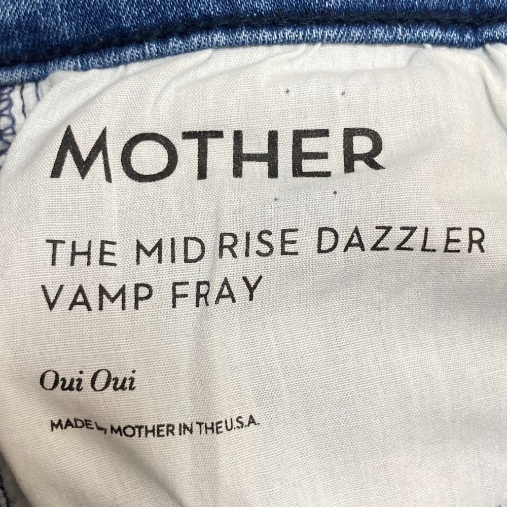 マザー THE MID RISE DAZZLER VAMP FRAY デニム パンツ