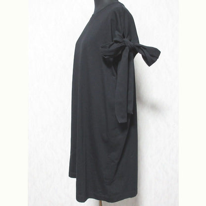 MSGM ショルダーリボン ノースリーブ コットン ワンピース
