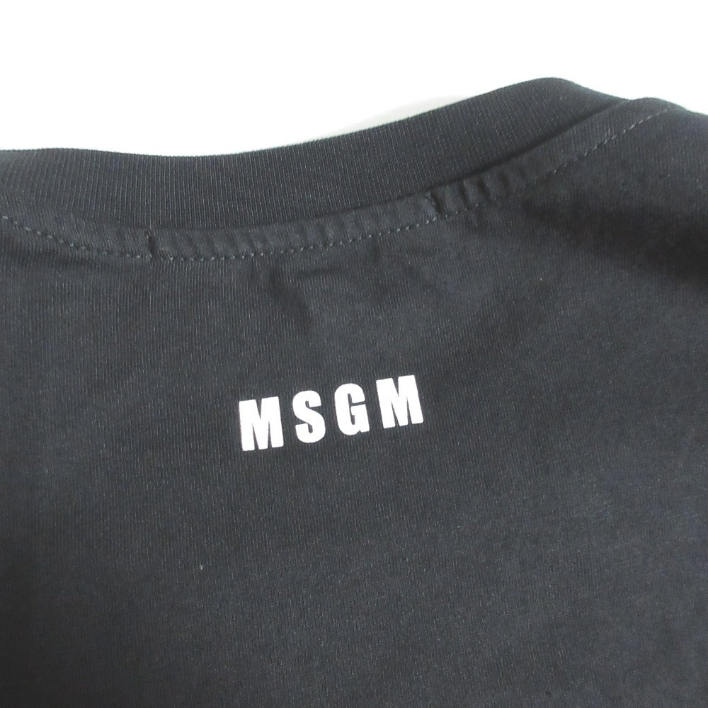 MSGM ショルダーリボン ノースリーブ コットン ワンピース