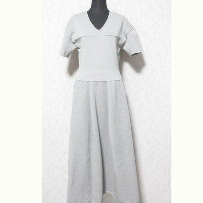 LE CIEL BLEU ニット V ドレス