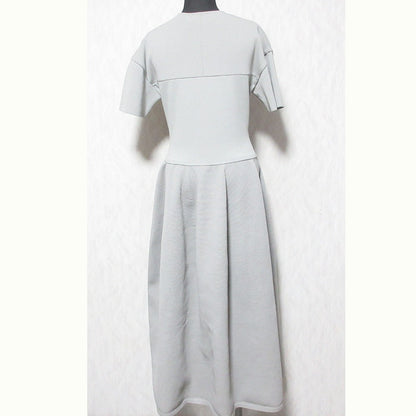 LE CIEL BLEU ニット V ドレス