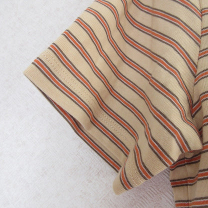 Lily Brown Lily BearボーダーコットンTシャツ