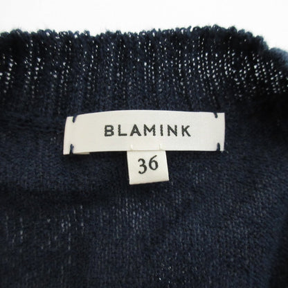 BLAMINK リネン ナイロン ニット トップ