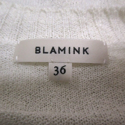 BLAMINK リネン ナイロン ニット トップ