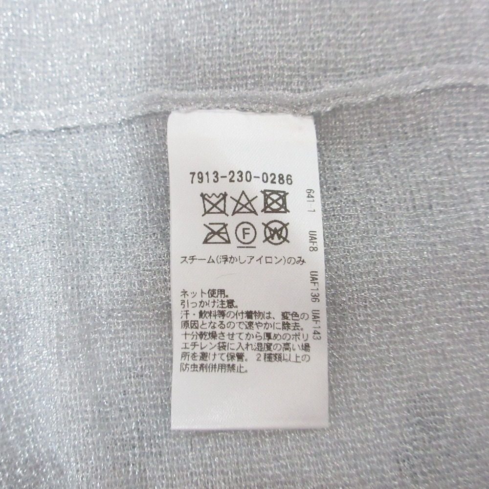 BLAMINK ラメ 18G リブ 長袖 ニット