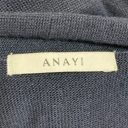 ANAYI ロング ニット カーディガン
