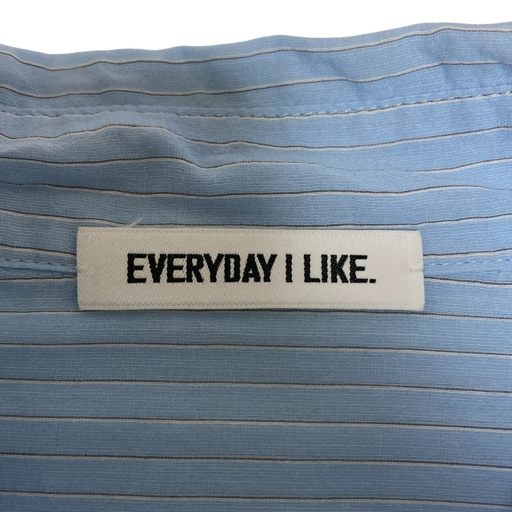 EVERYDAY I LIKE. シアー シルク ブレンド ストライプ シャツ