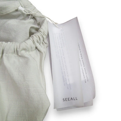 SEEALL ギャザー ドレス シルク ブレンド