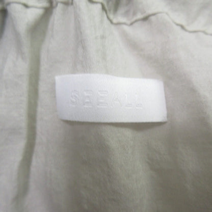 SEEALL ギャザー ドレス シルク ブレンド