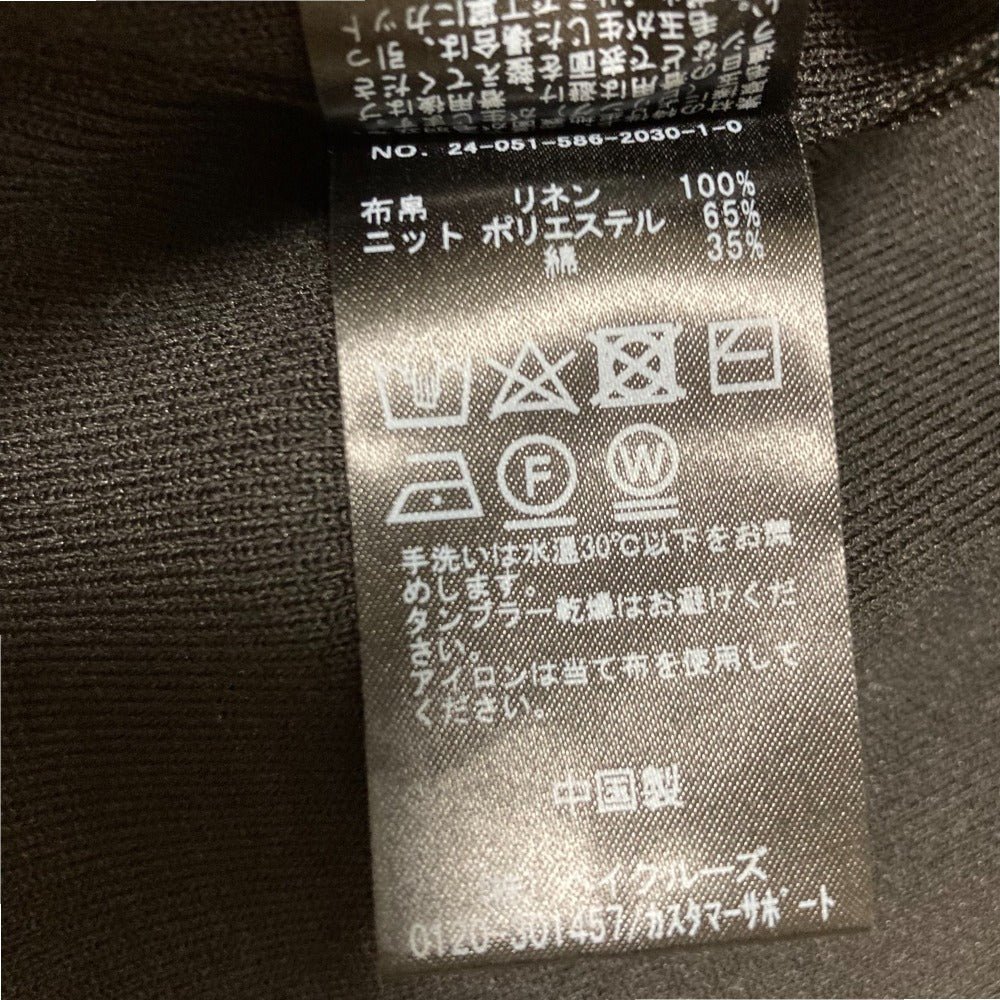エーピーストゥディオ リネンメッシュブラウス