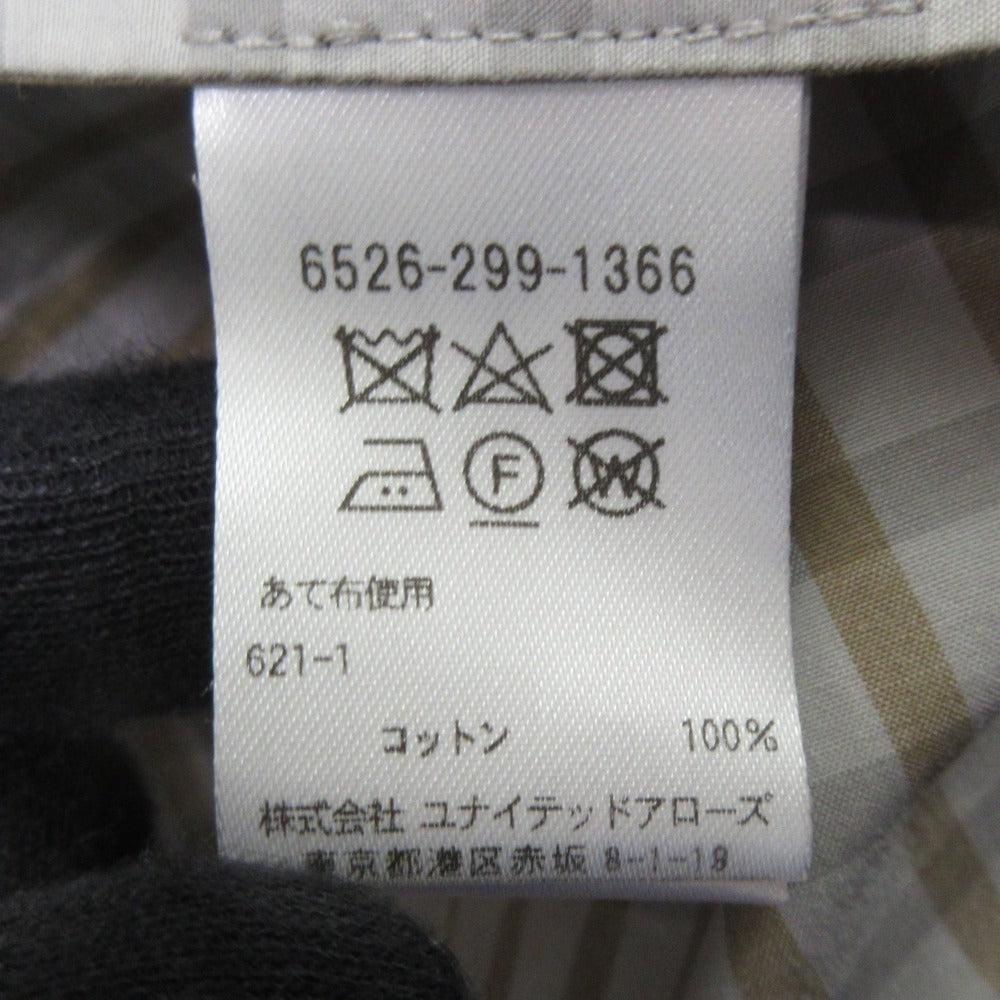 Drawer コットン チェック ドレス