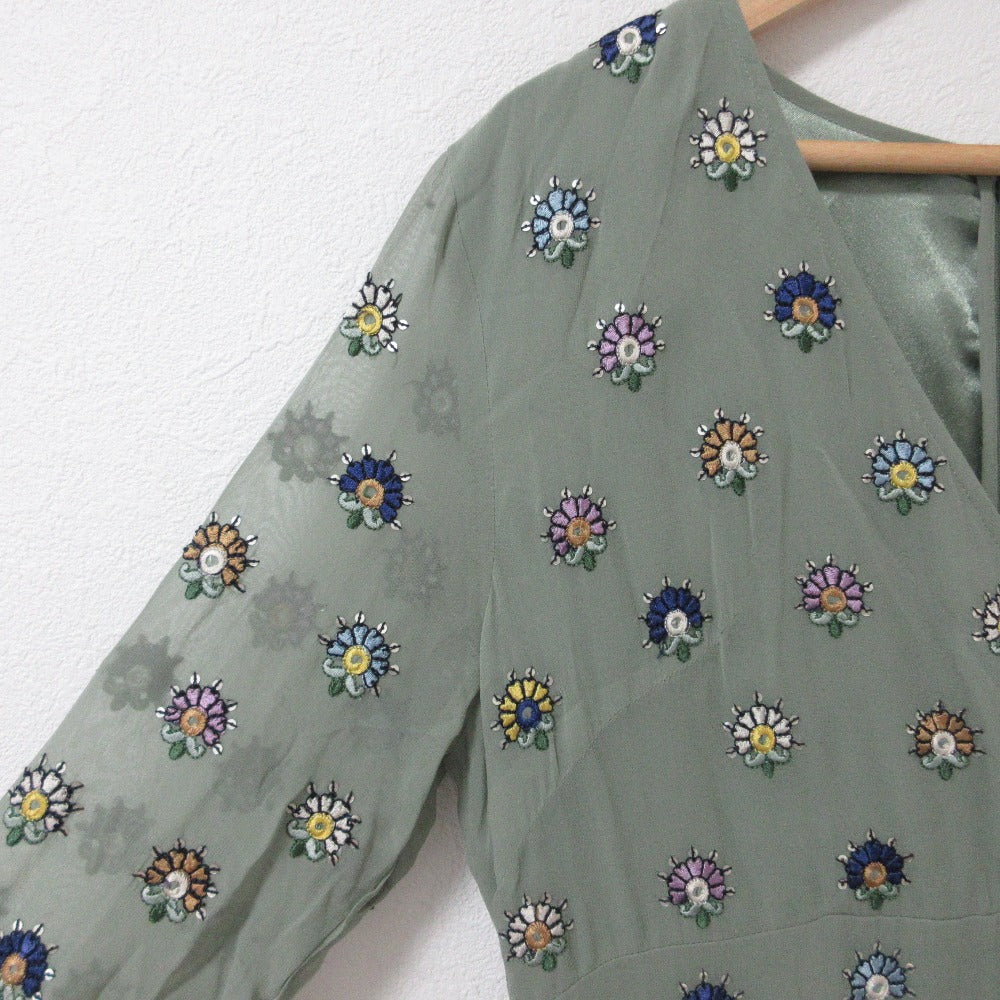 GRACE CONTINENTAL 刺繍 ロング ドレス