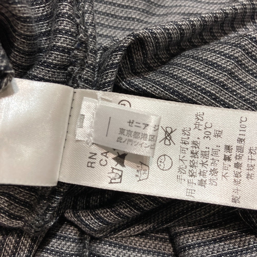 エルメネジルド ゼニア ボーダーショートスリーブポロシャツ