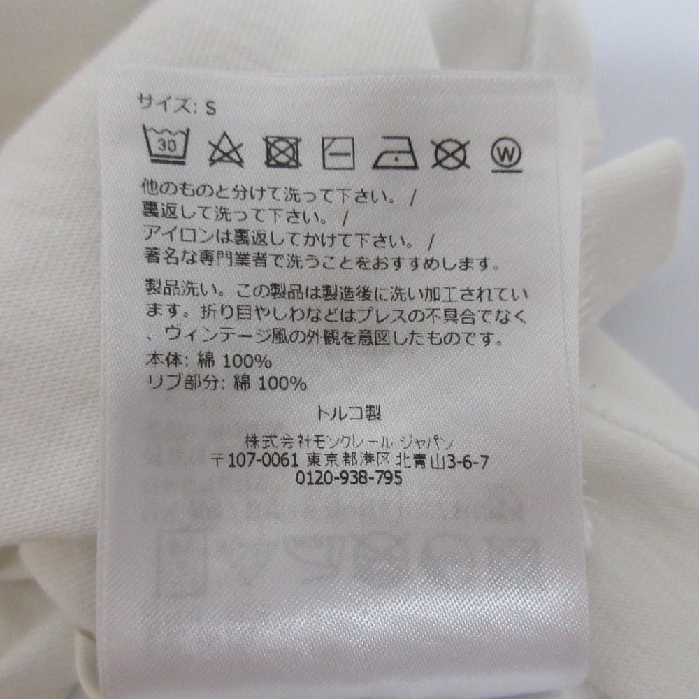 モンクレール ロゴ刺繍半袖Tシャツ