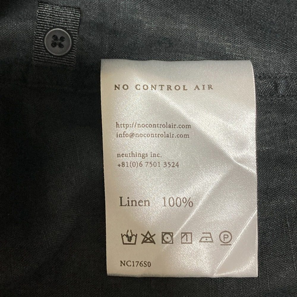 NO CONTROL AIR Vネック リネン シャツ