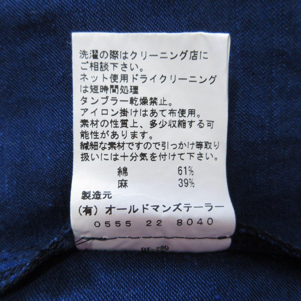 R&D.M.Co- OLD MAN'S TAILOR コットン リネン オーバーオール