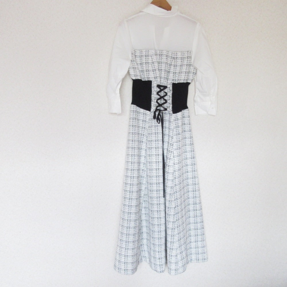 And Couture ツイード コンボ ドレス