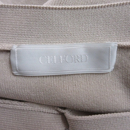 CELFORD パフ スリーブ ロング ニット ドレス
