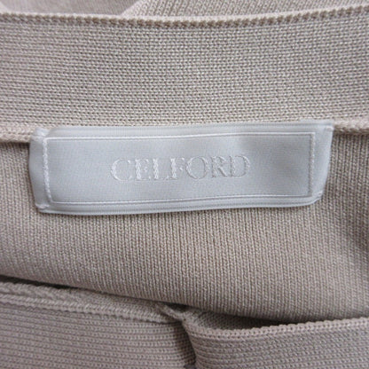 CELFORD パフ スリーブ ロング ニット ドレス