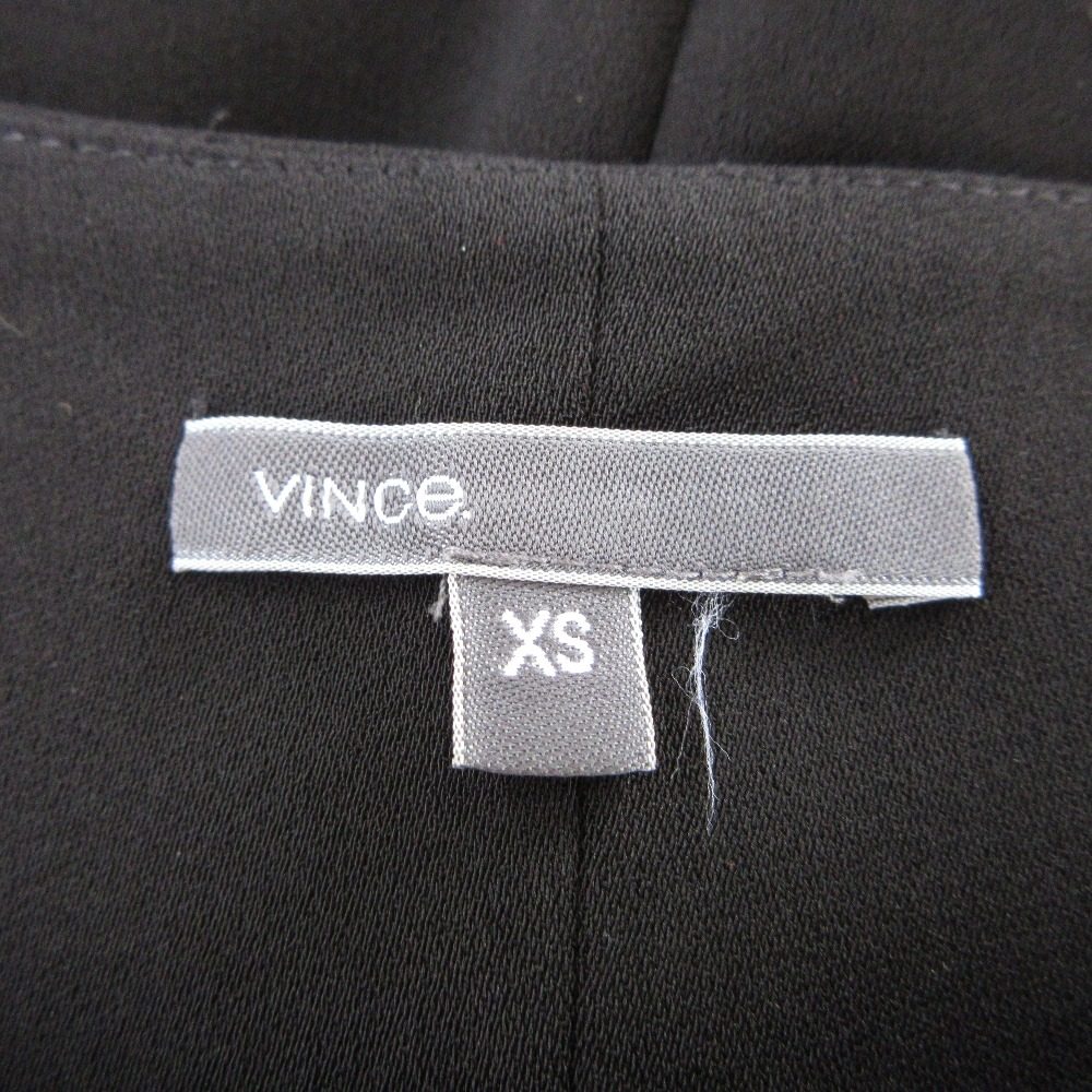 Vince レザー コンボ ドレス