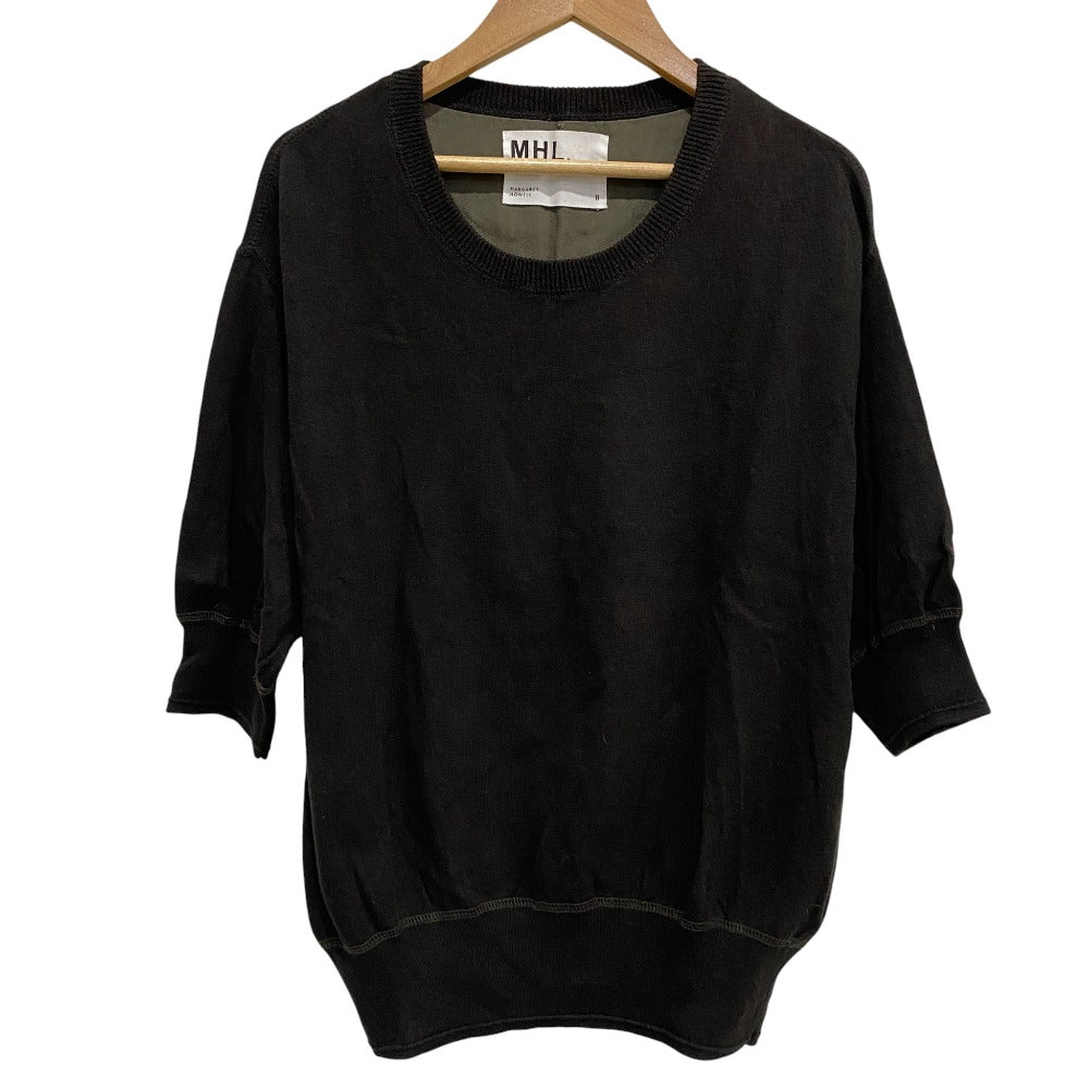 MHL. コットンリネンニットカットソー