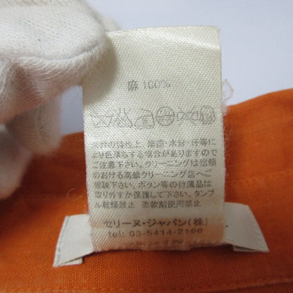セリーヌ 100％リネンノースリーブプルオーバーシャツ