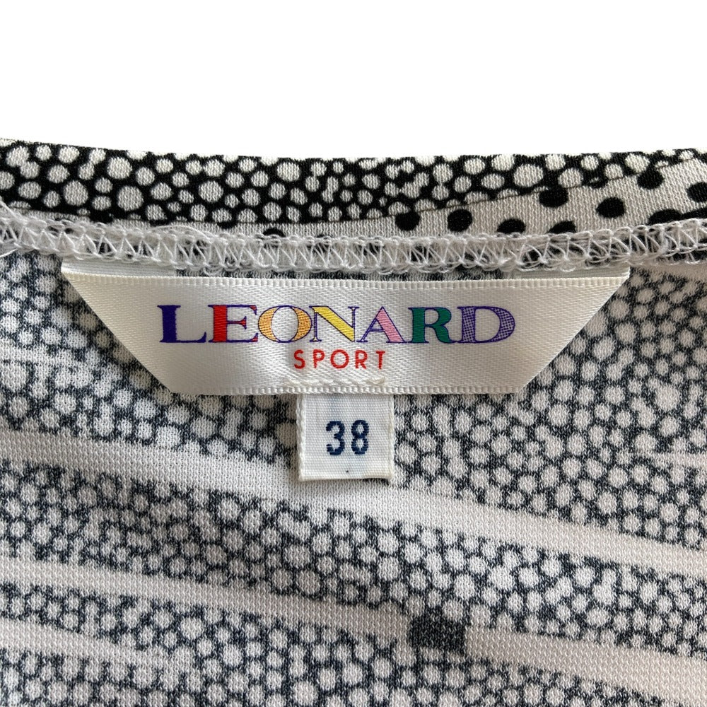 LEONARD SPORT リーフ プリント ドレス