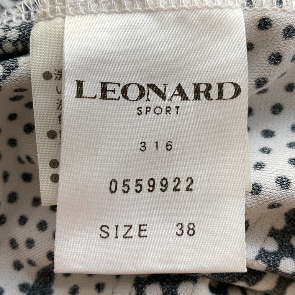 LEONARD SPORT リーフ プリント ドレス