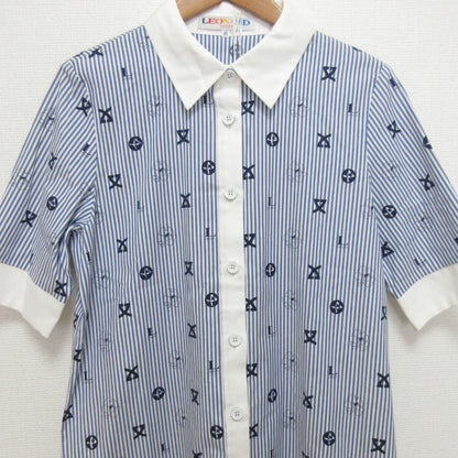 LEONARD SPORT ストライプ シャツ ドレス