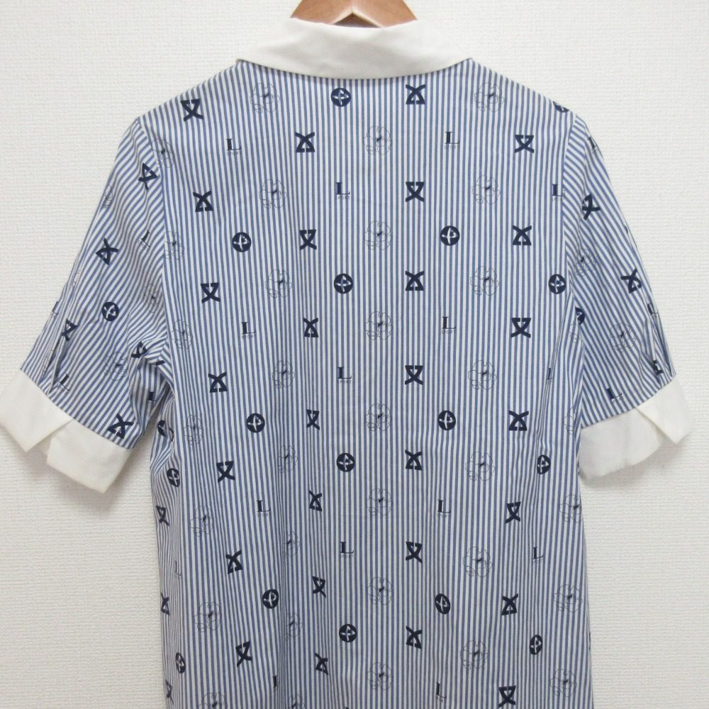LEONARD SPORT ストライプ シャツ ドレス