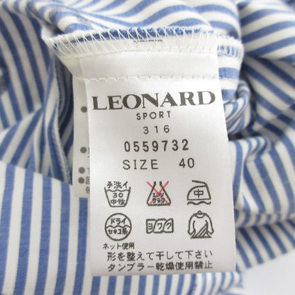 LEONARD SPORT ストライプ シャツ ドレス