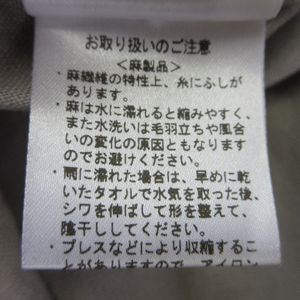 NOMBRE IMPAIR フレンチ リネン ロング コート