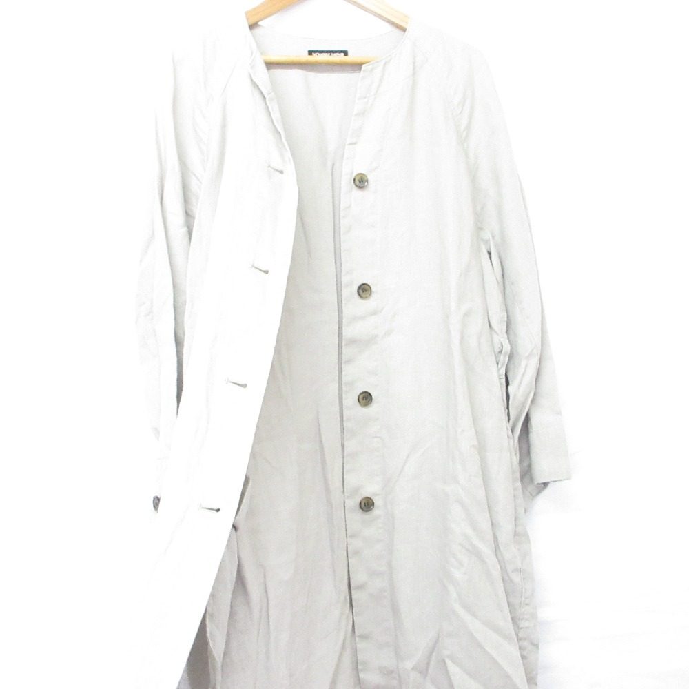 NOMBRE IMPAIR フレンチ リネン ロング コート