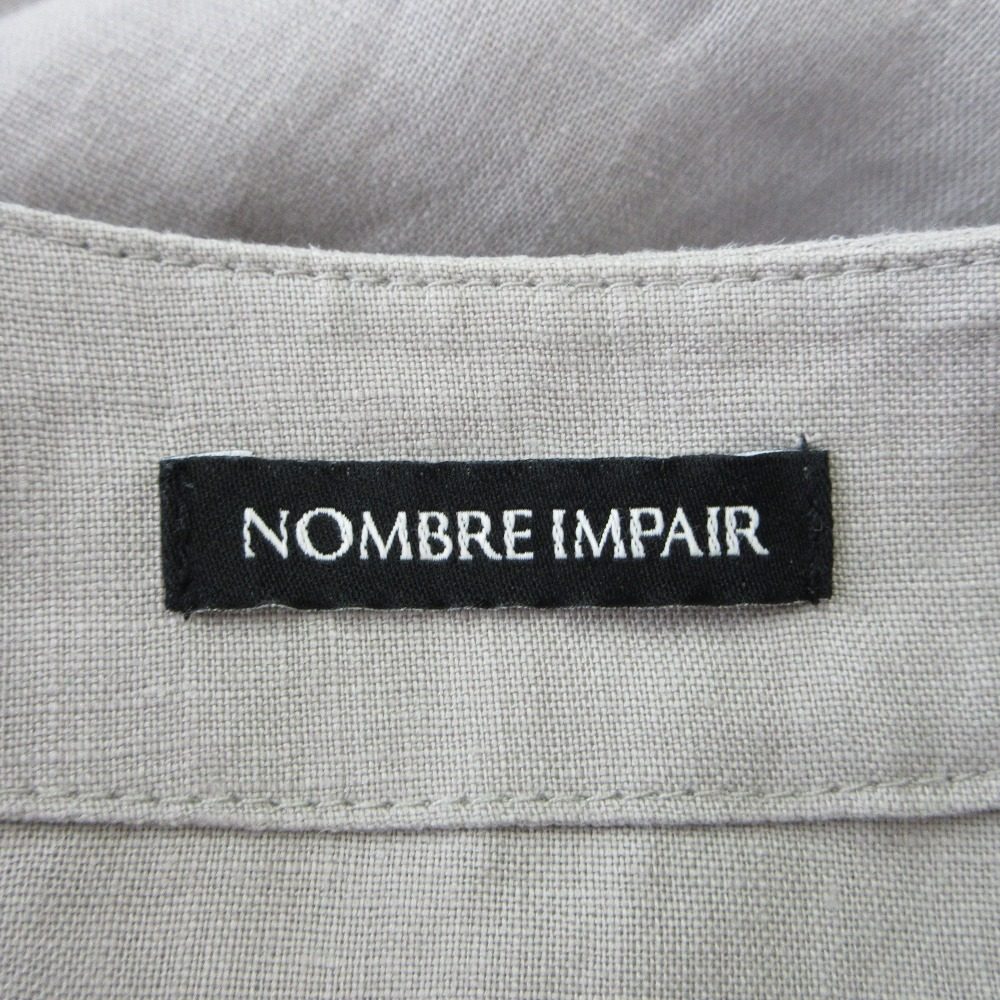 NOMBRE IMPAIR フレンチ リネン ロング コート