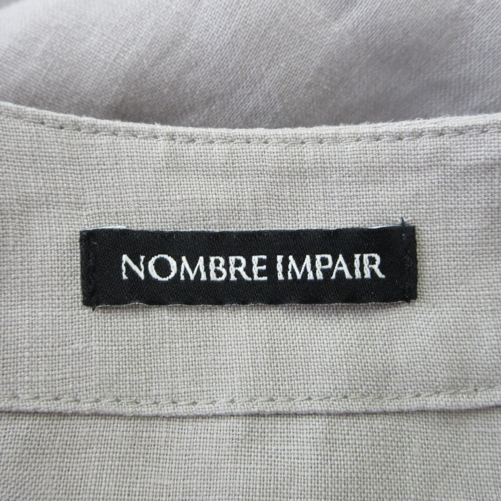 NOMBRE IMPAIR フレンチ リネン ロング コート