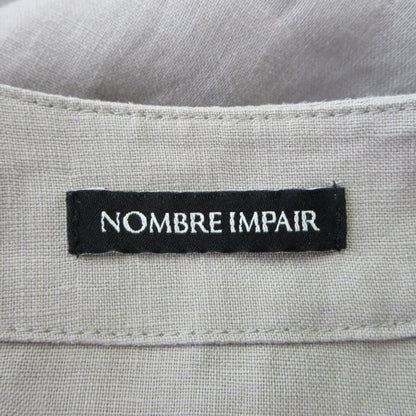 NOMBRE IMPAIR フレンチ リネン ロング コート