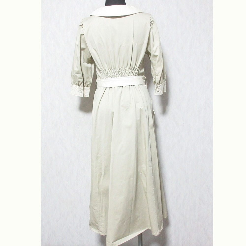 WILLSELECTION カラー ブロック パフスリーブ シャツ ドレス
