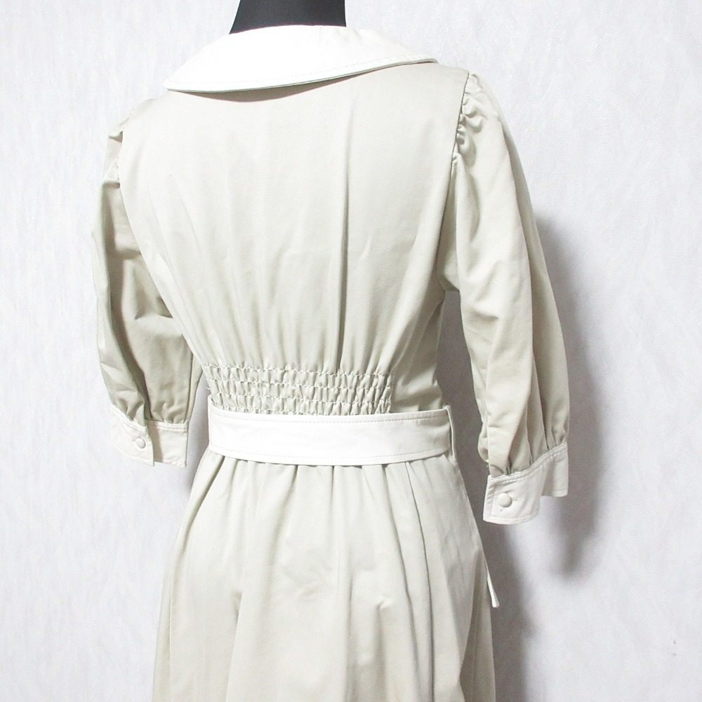 WILLSELECTION カラー ブロック パフスリーブ シャツ ドレス
