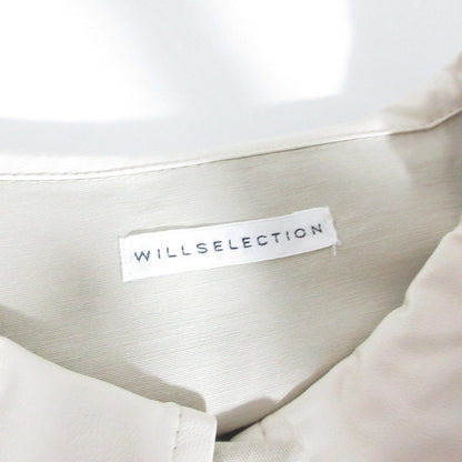 WILLSELECTION カラー ブロック パフスリーブ シャツ ドレス