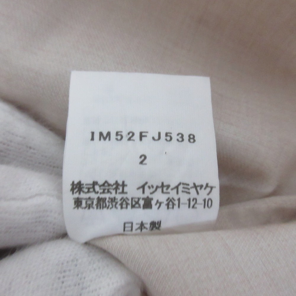 イッセイミヤケ デザインカラーノースリーブシャツ